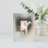 Carte Postale Thé Magique Surreal avec lapin blanc (Debout devant)