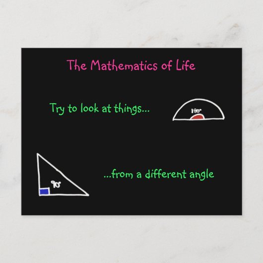 Carte Postale The Mathematics of Life Postcard (Devant)