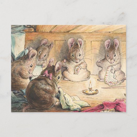 Carte Postale The Mice Sewing Coats By Beatrix (Devant)