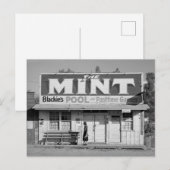 Carte Postale The Mint Pool Hall, 1940 (Devant / Derrière)