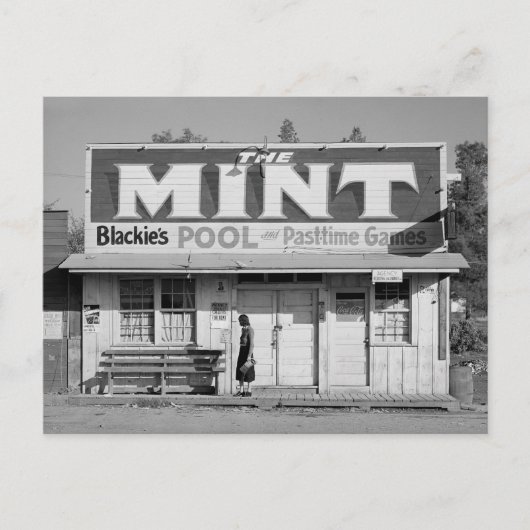 Carte Postale The Mint Pool Hall, 1940 (Devant)