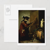 Carte Postale The Monkey Painter (Devant / Derrière)