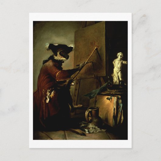 Carte Postale The Monkey Painter (Devant)