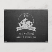 Carte Postale The mountains are calling (Devant)