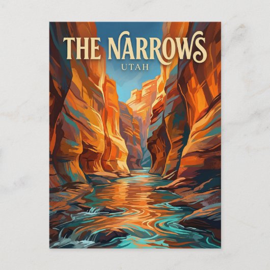 Carte Postale The Narrows États-Unis (Devant)