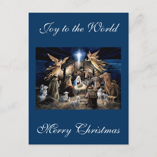 Carte Postale The Nativity of Baby Jesus Christmas Greetings (Devant)