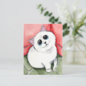 Carte Postale The Naughty Corner : Time's Up - Cat Art (Debout devant)