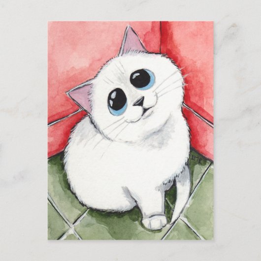 Carte Postale The Naughty Corner : Time's Up - Cat Art (Devant)