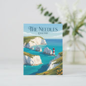Carte Postale The Needles Angleterre (Debout devant)