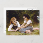 Carte Postale The Nut Gatherers by William-Adolphe Bouguereau (Devant / Derrière)