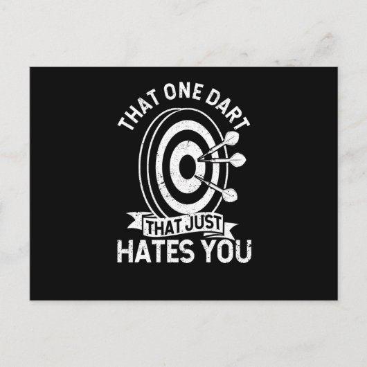 Carte Postale The one dart that just hates you Funnier (Devant)