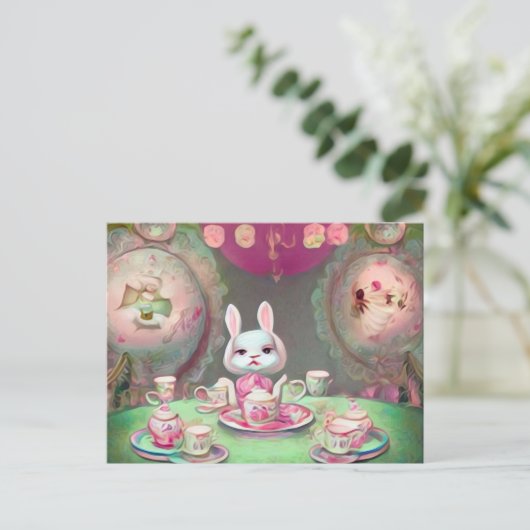 Carte Postale Thé Party Peint (Debout devant)