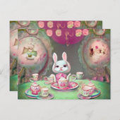 Carte Postale Thé Party Peint (Devant / Derrière)