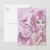 Carte postale "The Peony Fairy" (Devant / Derrière)