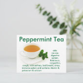 Carte postale Thé Peppermenthe (Debout devant)