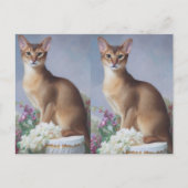 Carte Postale The Poised Abyssinian – Elegant Cat Postcard (Devant)
