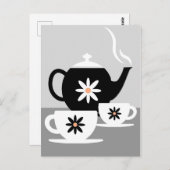 Carte Postale Thé Pour Deux - Cuisine (Devant / Derrière)