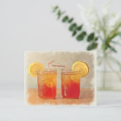 Carte Postale Thé pour deux jarres Mason de style Sud de Thé dou (Debout devant)