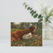 Carte Postale The Princess Out of School by Edward Robert Hughes (Debout devant)