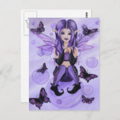 Carte postale "The Purple Fairy" (Devant / Derrière)