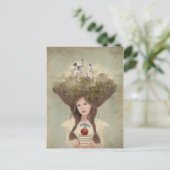 Carte Postale The Reader fantasme jeune fille avec des livres d' (Debout devant)