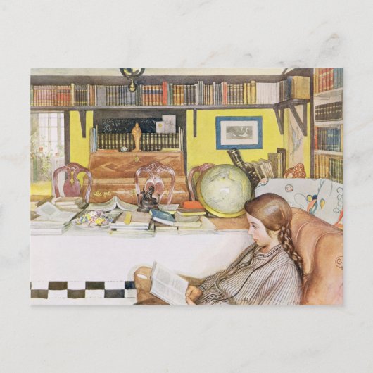 Carte Postale The Reading Room, pub. in 'Laissez la lumière hini (Devant)