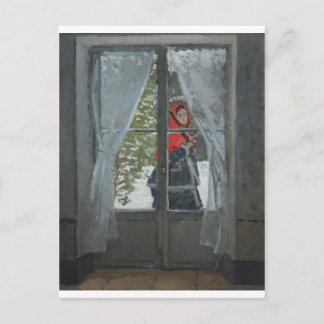 Carte Postale The Red Kerchief, Portrait de Mme Monet (1873)