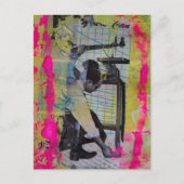 Carte Postale The Retro Working Men Mixed Media Collage (Devant)