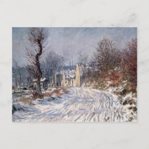 Carte Postale The Road to Giverny, Winter, 1885