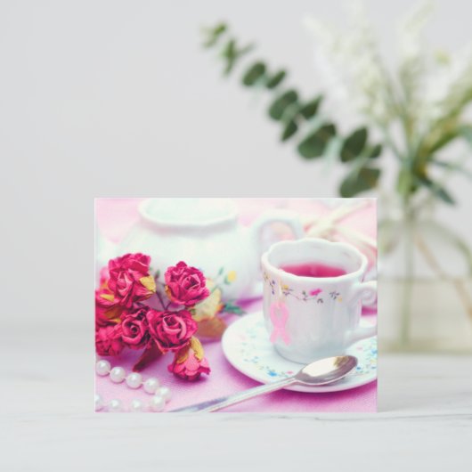 Carte Postale Thé rose (Debout devant)