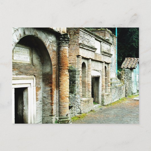 Carte Postale The Ruins of Pompeii - marketplace with temples (Devant)
