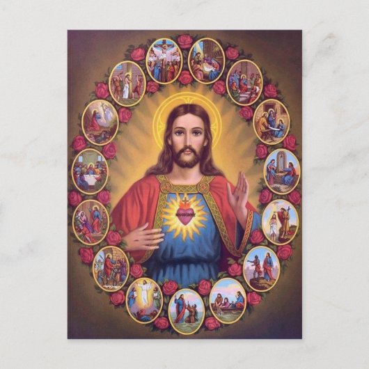 Carte Postale The Sacred Heart of Jesus (Devant)