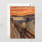 Carte Postale The Scream - Edvard Munch (Devant / Derrière)