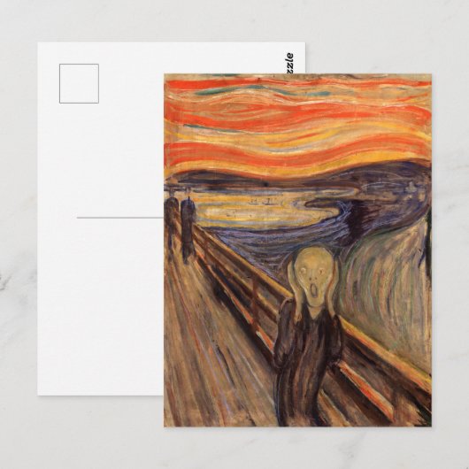 Carte Postale The Scream - Edvard Munch (Devant / Derrière)