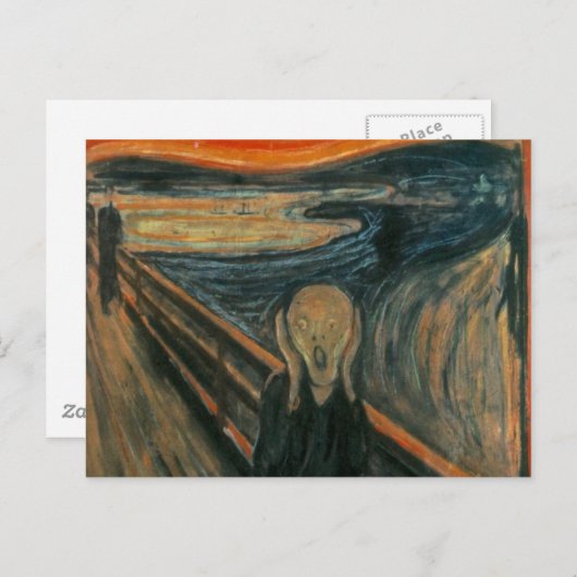 Carte Postale The Scream - Edvard Munch (Devant / Derrière)