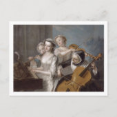 Carte Postale The Sense of Hearing, c.1744-7 (oil on canvas) (Devant)