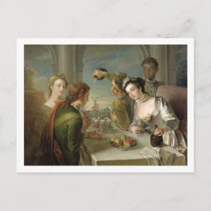 Carte Postale The Sense of Taste, c.1744-47 (oil on canvas)