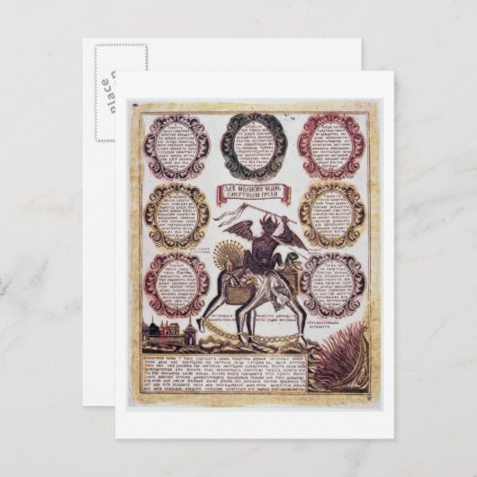 Carte Postale The Seven Deadly Sins (engraving) (Devant / Derrière)