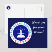 Carte Postale The Silent Service Vétéran élégant (Devant / Derrière)