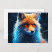 Carte postale The Sly Charm of the Lone Fox (Devant / Derrière)