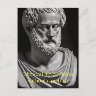 Carte Postale The soul never thinks without a picture