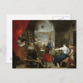 Carte Postale The Spinners, ou La Fable d'Arachne, 1657 (Devant / Derrière)