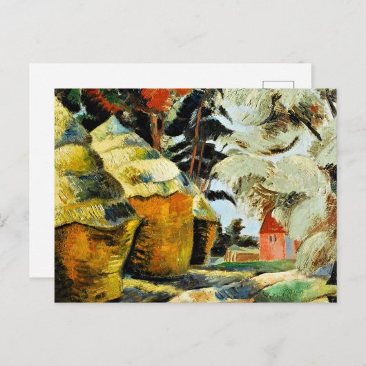 Carte Postale The Stackyard, peinture célèbre de Paul Nash (Devant / Derrière)