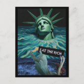 Carte Postale The Statue of Liberty Melts Surreal Collage (Devant)