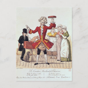 Carte Postale The Street Singer, gravé par Alois Senefelder