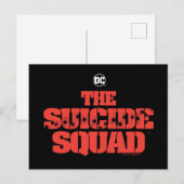 Carte Postale The Suicide Squad | Logo Rouge et Noir (Devant / Derrière)