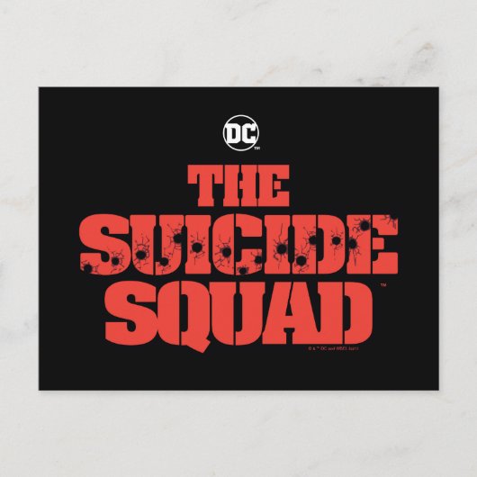 Carte Postale The Suicide Squad | Logo Rouge et Noir (Devant)