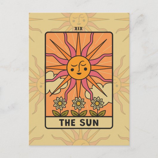Carte Postale The Sun - Tarot (Devant)