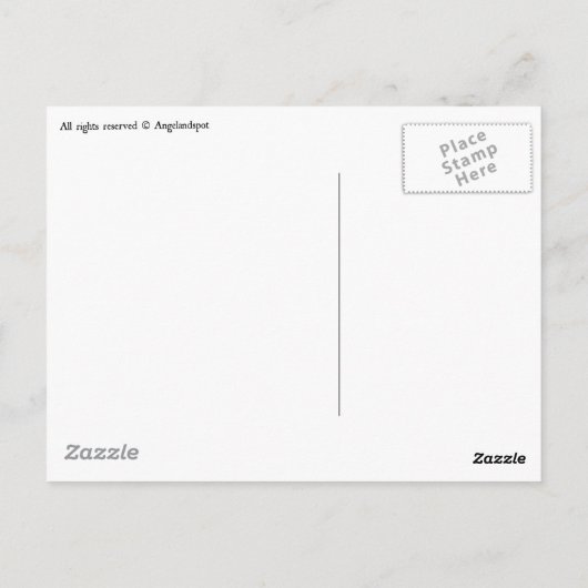 Carte Postale Thé surréaliste avec lapin (Dos)