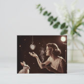 Carte Postale Thé surréaliste avec lapin (Debout devant)